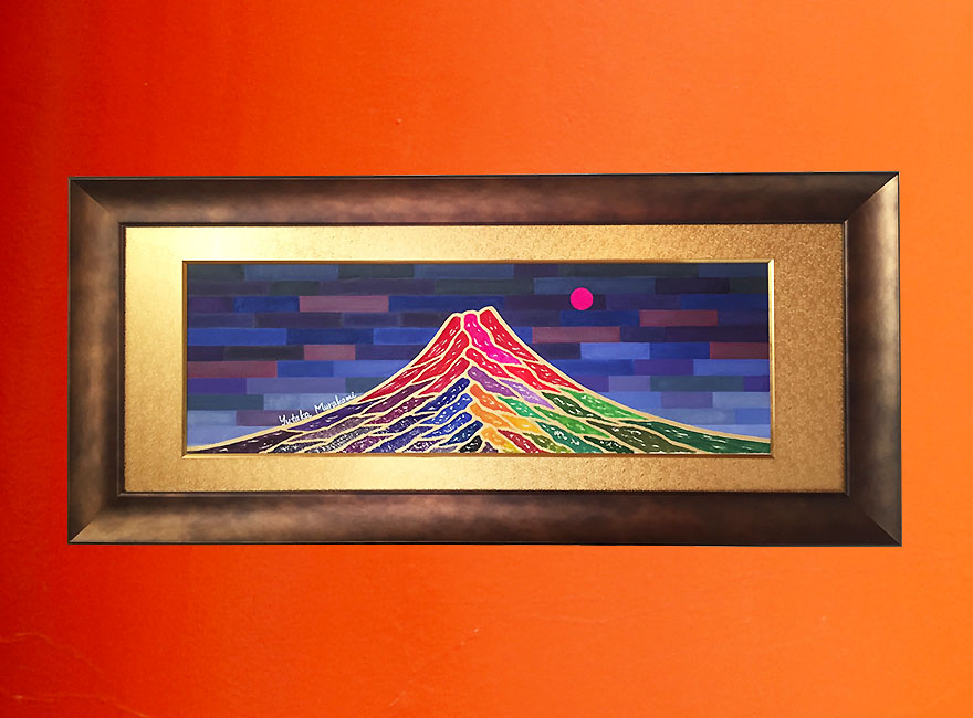 富士山の絵 紫雲の盛勝富士｜開運画(開運吉兆画)Yutaka Murakami