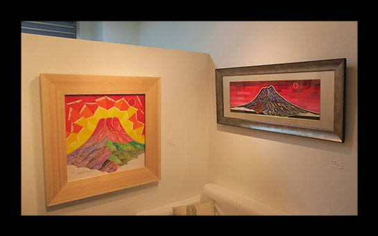 銀座　個展　富士山の絵